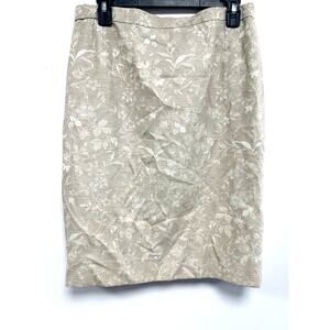 Gianni Accardi Women Skirt Vintage Knee Length Floral Print Size 46 A003367